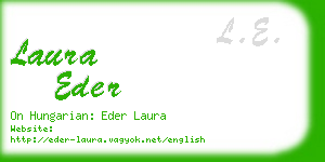 laura eder business card